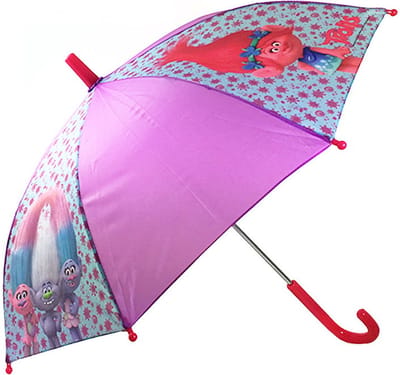 “Trolls Kinderparaplu – 38 cm – Manueel – Vrolijke Paraplu met Print – Regenaccessoire voor Meisjes – 3+ Jaar”