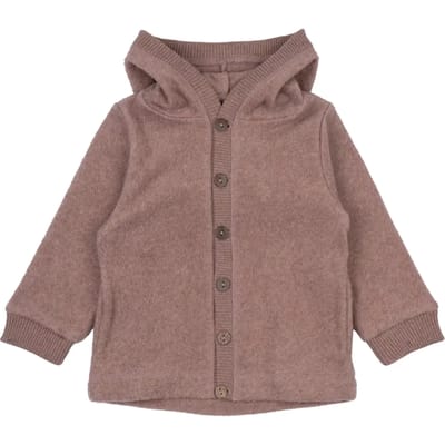 Kinderen fleece cardigan met capuchon Mikk-Line