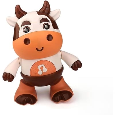 Dansende Koe Speelgoed voor Baby's - Elektrische Muzikale Pluche Koe met Grappige Liedjes en Bewegingen, Interactief Speelgoed voor Baby's, Schattige Peuter Kerst G wit