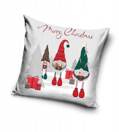 Kerst Kussenhoes 40x40 cm - Zacht Velvet met Rits