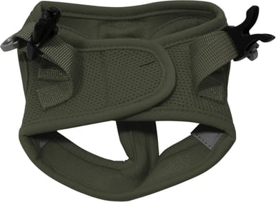 Jack & Vanilla expedition - hondentigje mesh XS groen voor zéér kleine hondjes nek 26 cm borst 30 cm * reflecterend - wasbaar - comfortabel verkoelend