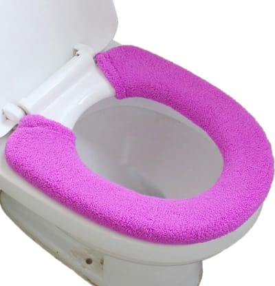 Wasbare wc-bril-pad - Toiletstoelovertrek - Lila