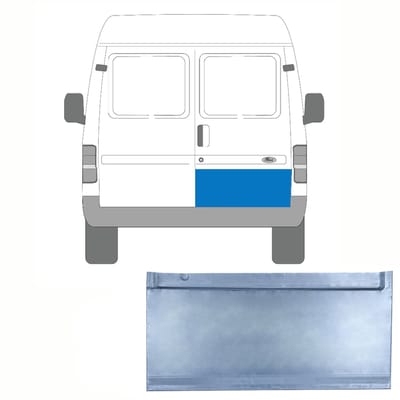 Reparatie plaatwerk achterste deuren voor Ford Transit 1986-2000 / Rechts