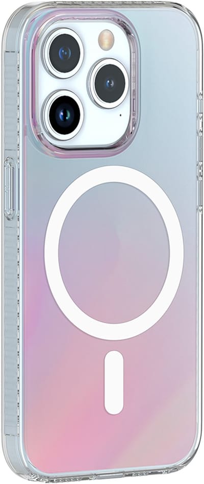 Bigben Connected, Hoesje geschikt voor iPhone 15 Pro Max - Hybride MagSafe met Holografische Effecten, Meerkleurig