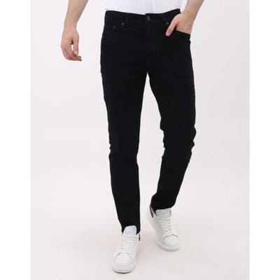 Nette Zwarte Heren Spijkerbroeken Volwassenen - Heren Jeans Regular Fit - MM-R-01 - Zwart