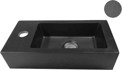 Wiesbaden Rhea S Mini Fontein Links 36,5 x 18 x 9 cm - Quartz