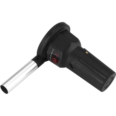 Draagbare Batterijgevoede BBQ Ventilator Luchtblazer voor Buiten Kamperen Picknick Houtskoolgrill Barbecue black