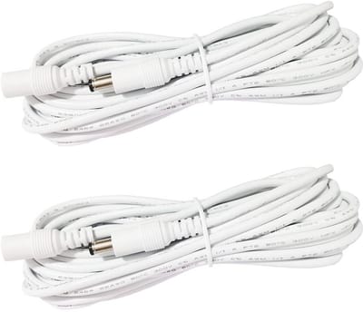 Verlengkabel 1 m DC 12 V 2 stuks 5,5 mm x 2,1 mm voor ledstrip en CCTV