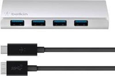 Belkin USB 3.0 HUB met USB-C naar USB 3.0 A Kabel - Zilver