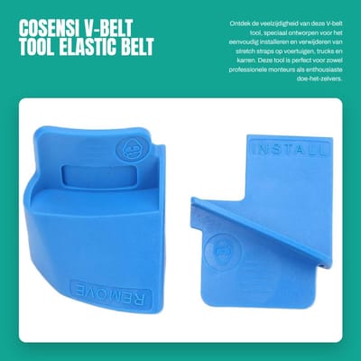 Dailygoods- Riemtool voor het installeren en verwijderen van elastische riemen - Universele toepassing - Schokbestendig - Compact ontwerp - Bescherming tegen schade - Inclusief riemverwijderaar en rieminstallateur