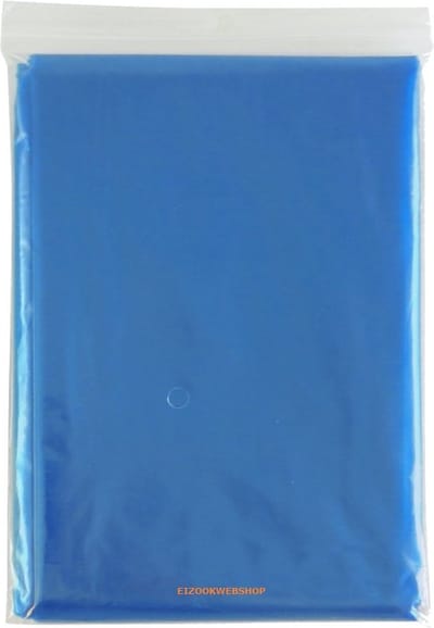 50 stuks wegwerp poncho transparant Blauw | Regen | Festival | wandelen | evenement