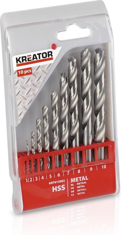 Kreator - Accessories - KRT012002 - Hss-boorset - Ø 1-10mm - 10 st.