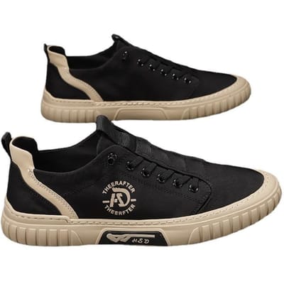 Canvas Herenschoenen Zomer Nieuw Ijsdraad Ademend Dunne Stijl Boardschoenen Werk Geurbestendig Rijschoenen Sneakers Voor Heren 40 zwart