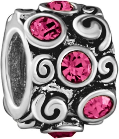Quiges - 925 - Zilveren - Bedels -Sterling zilver - Beads - Ornament Kraal Charm - Geschikt – voor - alle bekende merken - Armband Z060