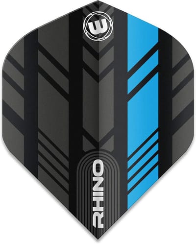 Extra Dikke Stevige Dartpijlen Flights Zwart Blauw - Set van 3