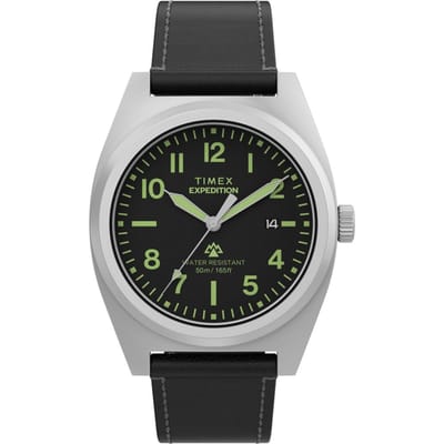 Timex Expedition North Capstone TW2Y30700 Horloge - Leer - Zwart - Ø 39 mm