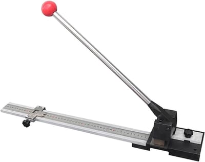 Ril en Snijmachine - PVC Bewerker - Matrices Maken - Nauwkeurige 90° Sneden - 10-500 mm - Zilver