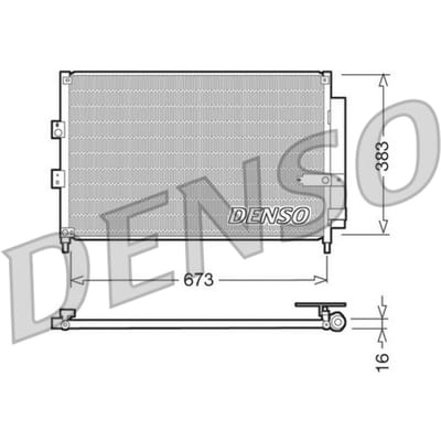 Condensator, airconditioning DENSO DCN40003