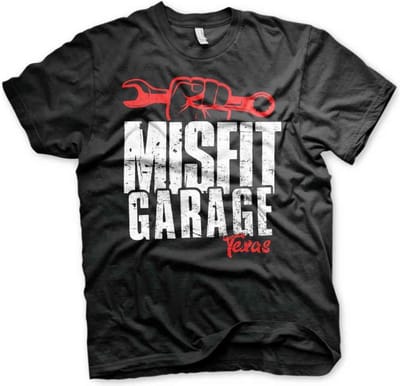 Misfit Garage Heren Tshirt -S- Wrench Power Zwart