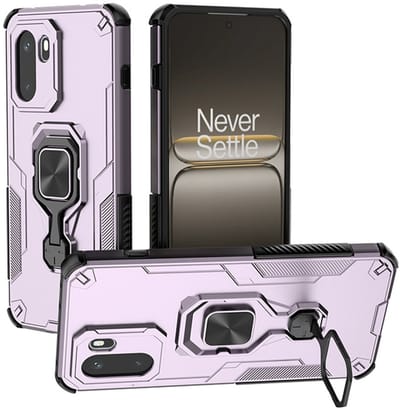 MobyDefend Hoesje - Geschikt voor OnePlus 15R - Dubbelgelaagde Pantsercase Met Standaard - Roze