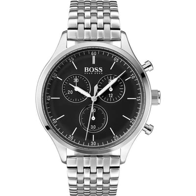 Hugo Boss 1513652 Chronograaf Kwarts Herenhorloge 44 zilver