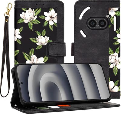 Hoesje geschikt voor Nothing Phone (2a) / (2a) Plus - Techsuit FlipCraft Book Wallet Case met koord - Flowers of the Dawn