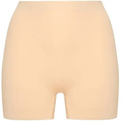 Bye Bra Invisible Shorty Naadloze No Show Shapewear Slip Lichtgewicht Ademend Ondergoed Beige Zwart (Beige, S)