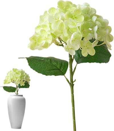 Kunsthortensia Boeket - Nepbloemen Zijdebloemen - Decoratie Huis - Wasbaar Realistisch - 45 cm - Roze