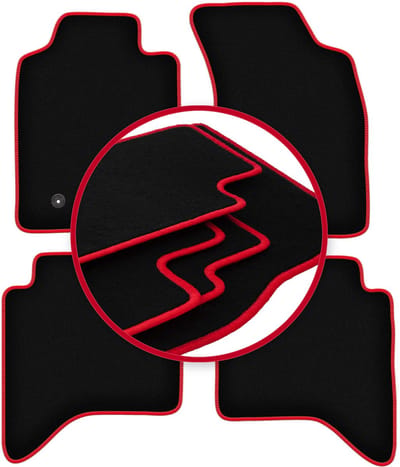 CARLUX-RED automatten voor: Toyota Hilux VII N25 N2 pick-up (2006-2015)