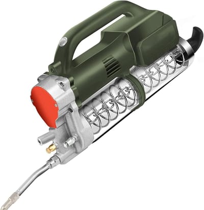 Draadloze Vetspuit - Elektrisch Smeergereedschap - Machinerie Onderhoud - Overdrukventiel Bescherming - 700cc Capaciteit - Militair Groen