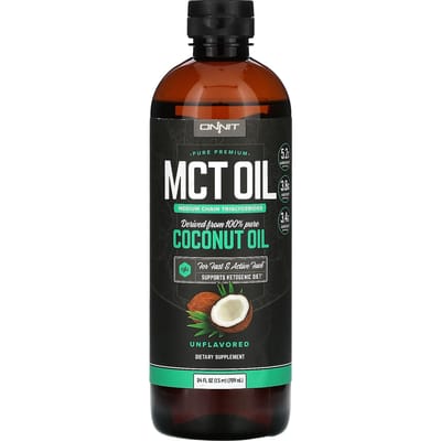 Onnit, huile MCT, sans saveur, 24 oz liq. (709 ml)