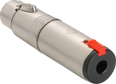 Neutrik NA3FJ XLR (v) - 6,35mm Jack stereo (v) adapter