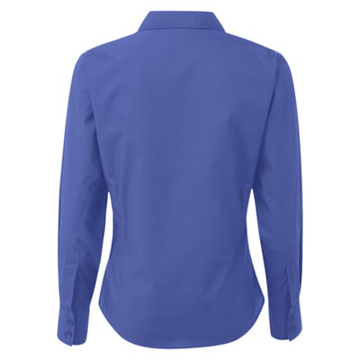 Premier Dames/Dames Popeline Blouse met Lange Mouwen (Koninklijk)