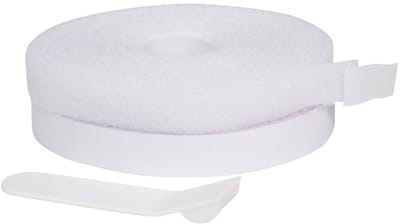 Hamstra klittenband zelfklevend - wit - 400 cm - 15 mm