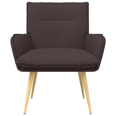 vidaXL - Fauteuil - Donkerbruin - Stof