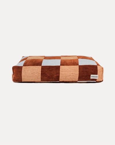 DOGGUO® Orthopedisch Hondenkussen - M 85x55 cm - Hondenmatras - Honden Kussen voor Hond - Zachte Hondenbed - Wasbare Hoes - Memory Foam Hondenmand - Dog Bed - Coussin Chien - Brown Beige Blue