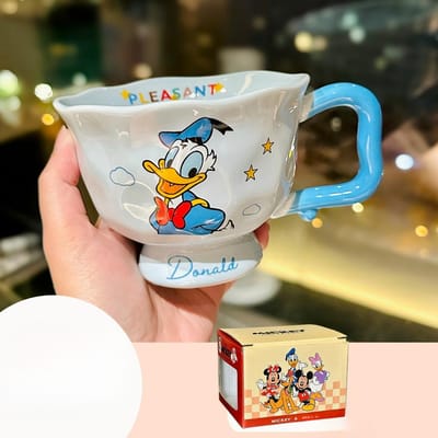 Joli Gobelet en Céramique Dessin Animé Tasse Dessin Animé pour Filles Joli Tasse à Café de Bureau Souvenir 310ml