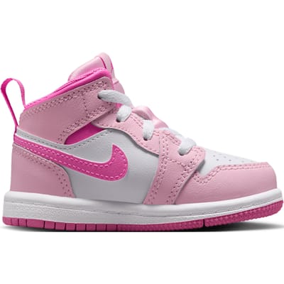 Jordan Aj1 Mid Babyschoenen - Rood - Maat 23.5 - Mesh/Synthetisch