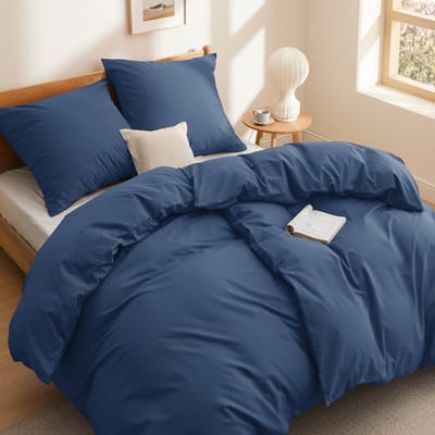 Dailygoods- Beddengoedset 135 x 200 cm - Dekbedovertrek 2 x 80 x 80 cm - Katoen 100% - Oeko-Tex - Ademend - Lichtgewicht