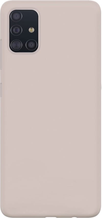 Ceezs Pantone siliconen hoesje geschikt voor Samsung Galaxy A71 - silicone Back cover in een unieke pantone kleur - beige