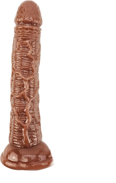 BNDGx® - Dildo - Bruin anaal vaginaal - 18,5 cm - Penis - Seks speeltje met zuignap sex toy