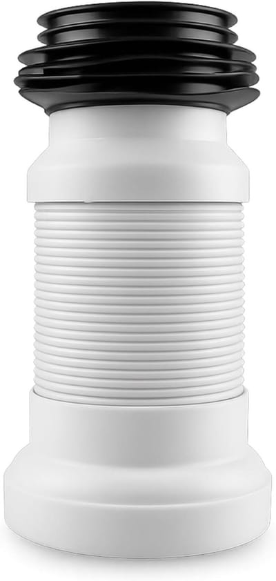 Verstelbare Toilet Aansluitset, Flexibele Afvoerbuis voor Toiletten, 250-500 mm, Universele Verbinding en Sifon voor Toiletafvoer