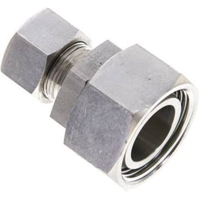 15L & 28L RVS Rechte Snijringkoppeling Draaidoorvoer 160bar FKM O-ring en Afdichtconus ISO 8434-1