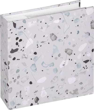 Walther ME-298-3 Terrazzo - Memo insteekalbum - Formaat 22 x 22 cm - 200 foto's 10 x 15 cm - Steen Grijs