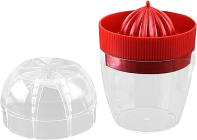 Citruspers - Fruitpers - Sap Extraheren - Efficiënte Extractie - 7.6 x 7.6 x 7.6 cm - Rood