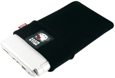 Vivanco Hello Kitty notebooktas 25,4 cm (10") Opbergmap/sleeve Zwart