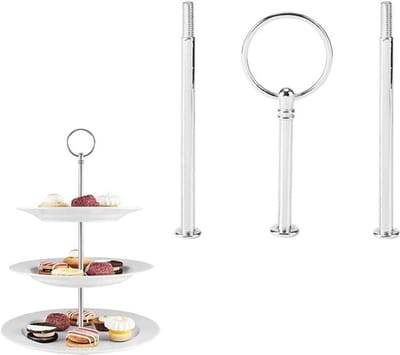 SnelShoppen - Multilayer Cake Stand Handle voor Taarten, Cupcakes en Fruit - Stijlvolle Zink Legering Handgreep - Herbruikbaar en Duurzaam - Perfect v