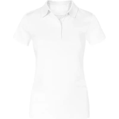 Damespolo 'Jersey' met korte mouwen White - S