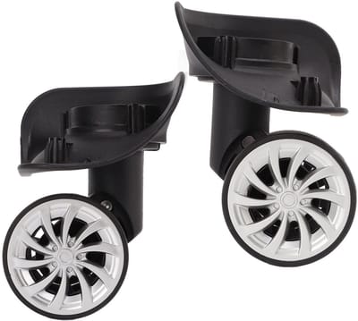 Dailygoods- Kofferwiel 11 Cm - Vervangingsset - Kofferwieltjes - Schokbestendig - Lichtgewicht - Duurzaam en slijtvast - Kofferwielen