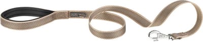 FERPLAST Daytona Deluxe Hondenlijn / Hondenriem - Zachte greep - Bruin - Reflecterend - L-XL - Breedte: 2,5 cm - Lengte: 120 cm - Geschikt voor grote honden